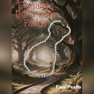 Classic Faux Pearl Necklace Beaded Strand